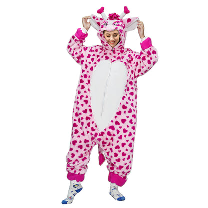 Pink Giraffe Onesie - ANACOSPLAYONE