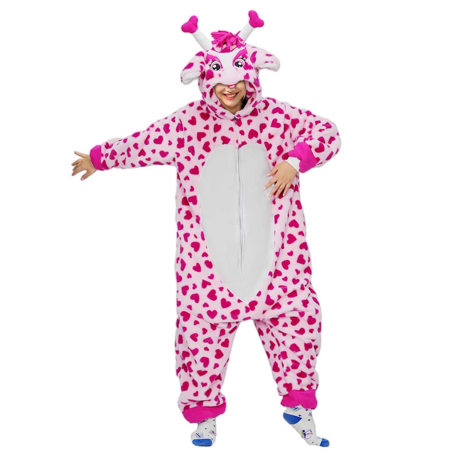 Pink Giraffe Onesie - ANACOSPLAYONE