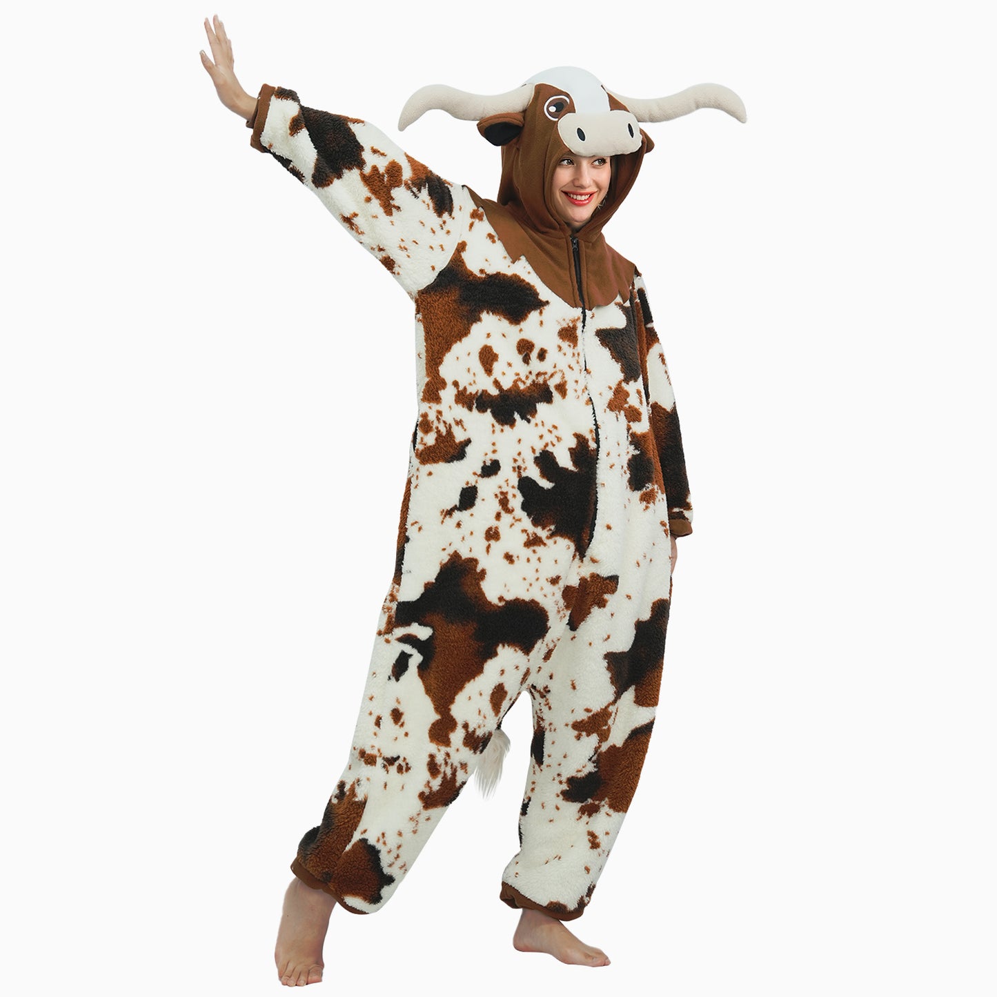 Brown Spotted Cow Onesie - ANACOSPLAYONE