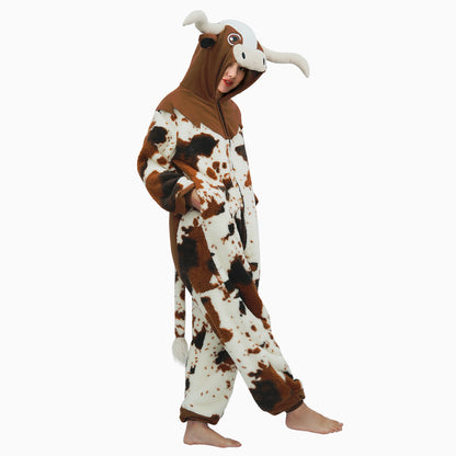 Brown Spotted Cow Onesie - ANACOSPLAYONE