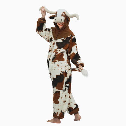 Brown Spotted Cow Onesie - ANACOSPLAYONE