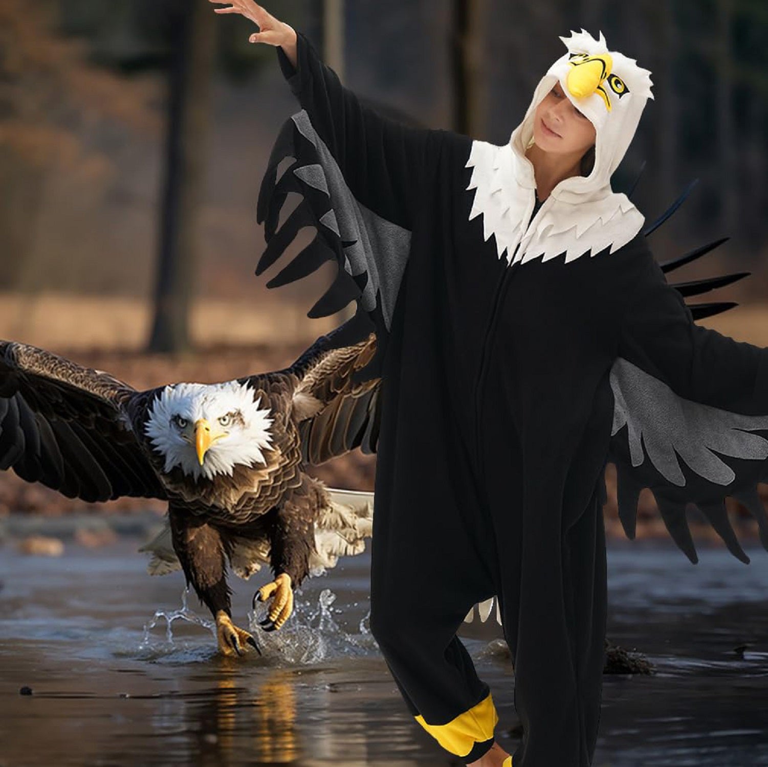 Black Eagle Onesie - ANACOSPLAYONE